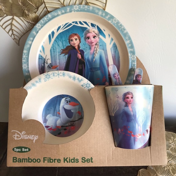 Disney Other - Disney Bamboo Frozen Elsa Christmas Dining Set